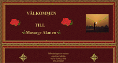 Desktop Screenshot of massageakuten.se